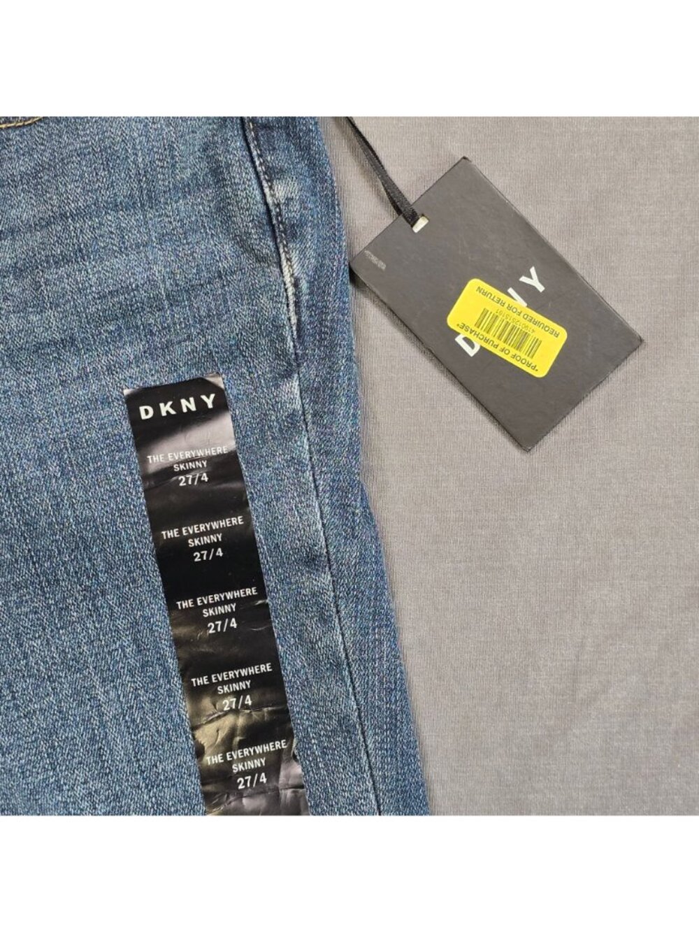 DKNY Womens Everywhere Skinny Jeans Size 27 Blue Denim Mid-Rise Stretch NEW - Picture 4 of 6